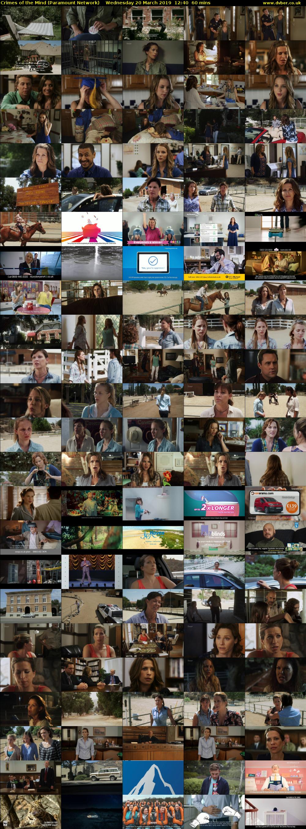 Crimes of the Mind (Paramount Network) Wednesday 20 March 2019 12:40 - 13:40