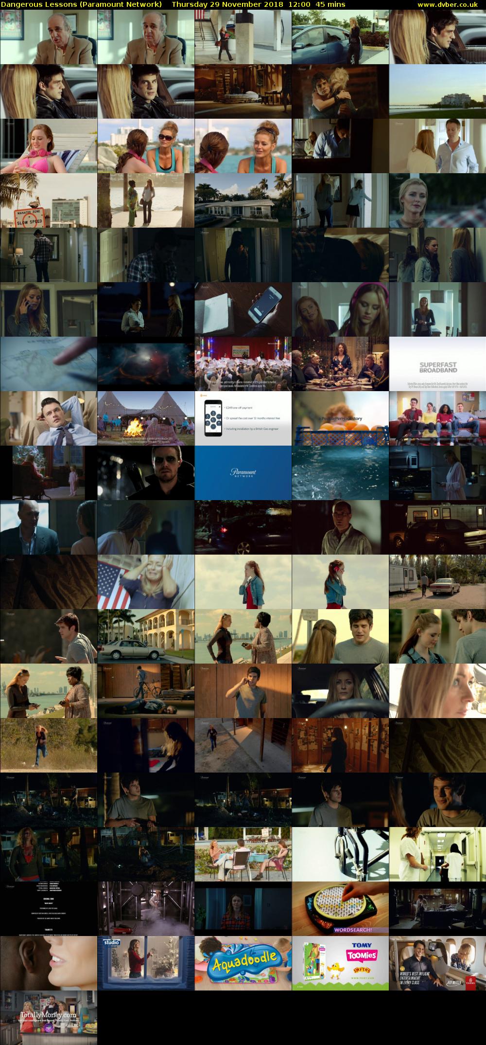 Dangerous Lessons (Paramount Network) Thursday 29 November 2018 12:00 - 12:45