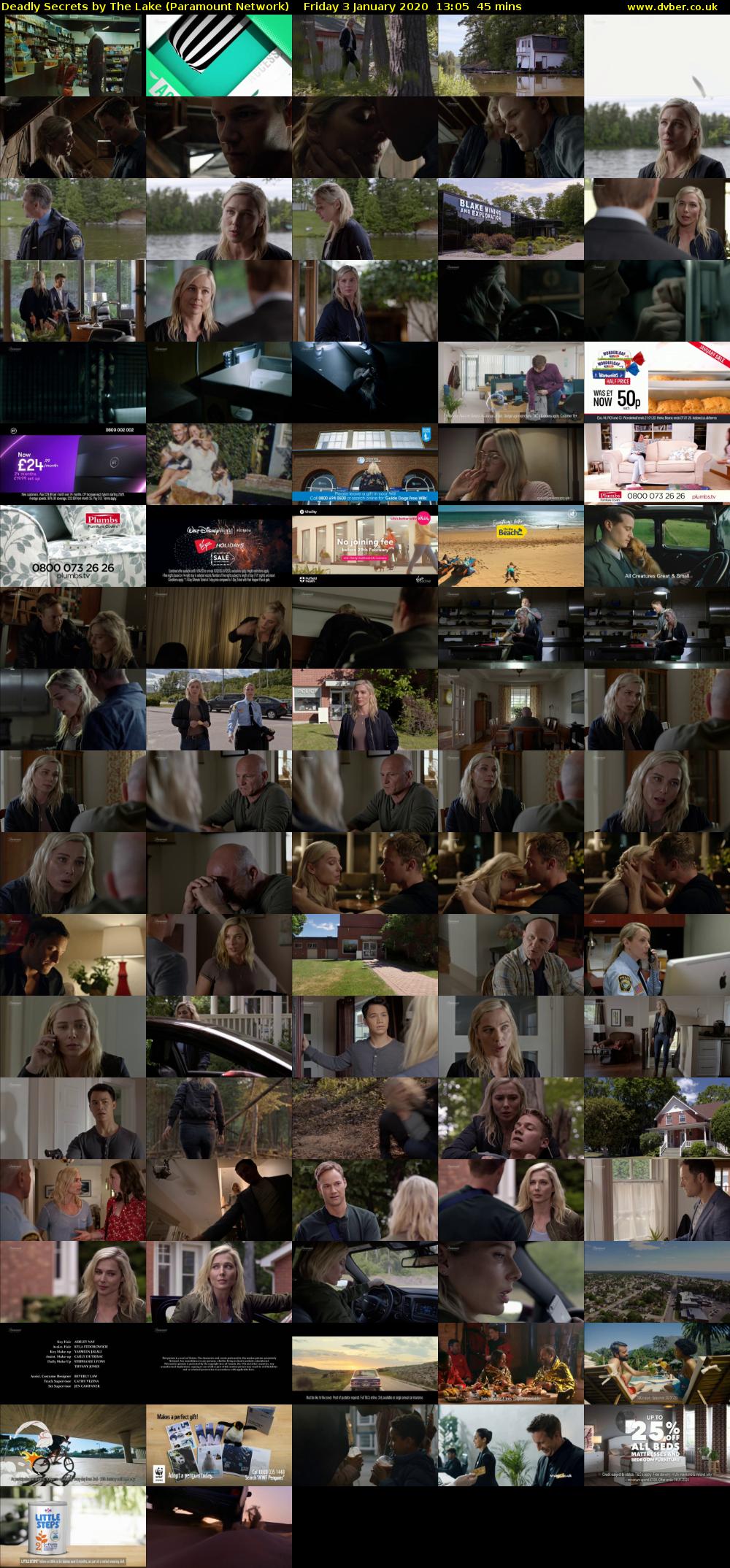 Deadly Secrets by The Lake (Paramount Network) Friday 3 January 2020 13:05 - 13:50