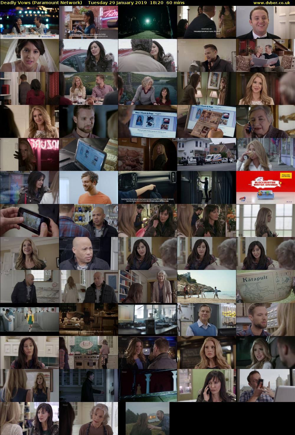 Deadly Vows (Paramount Network) Tuesday 29 January 2019 18:20 - 19:20