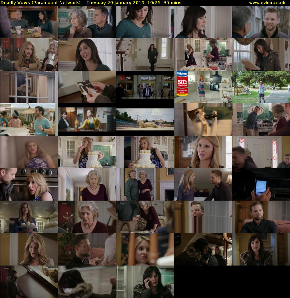 Deadly Vows (Paramount Network) Tuesday 29 January 2019 19:25 - 20:00