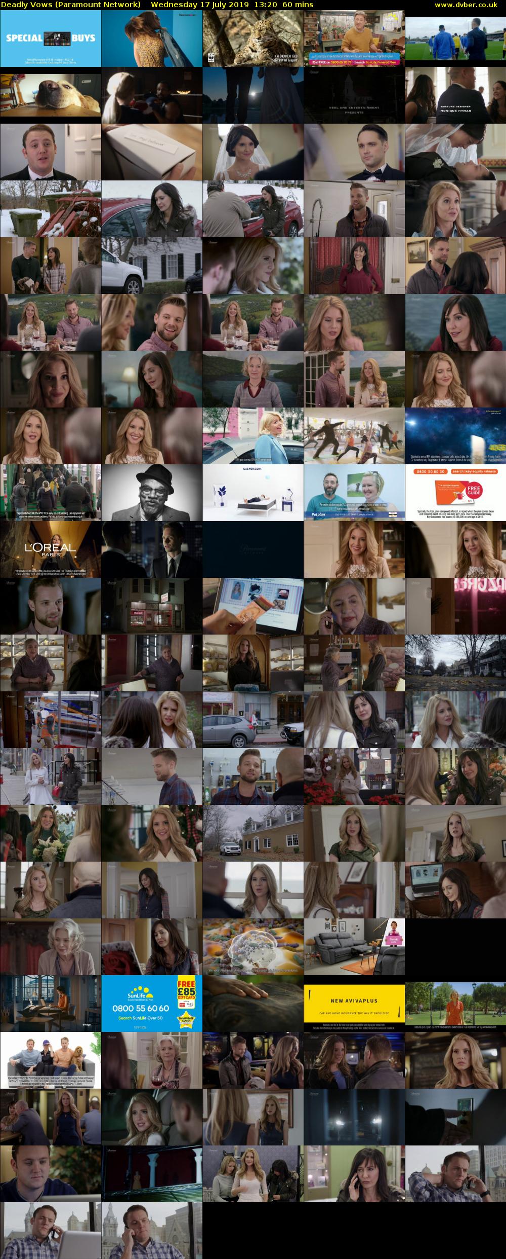 Deadly Vows (Paramount Network) Wednesday 17 July 2019 13:20 - 14:20