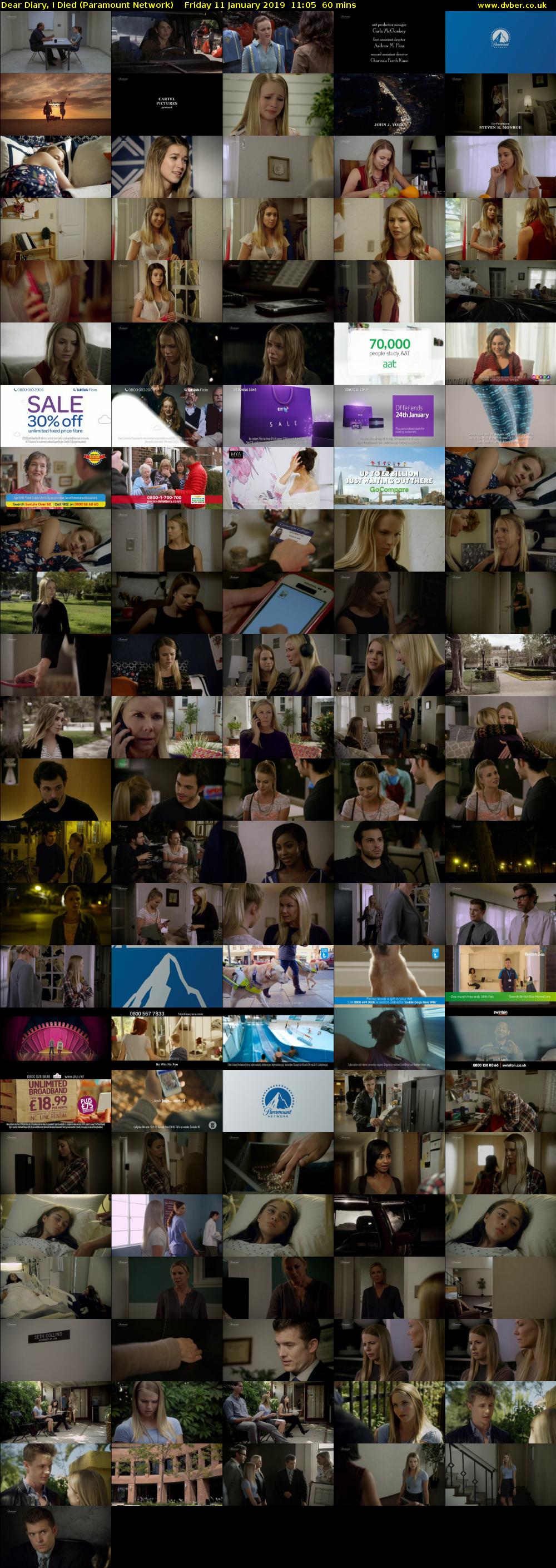 Dear Diary, I Died (Paramount Network) Friday 11 January 2019 11:05 - 12:05