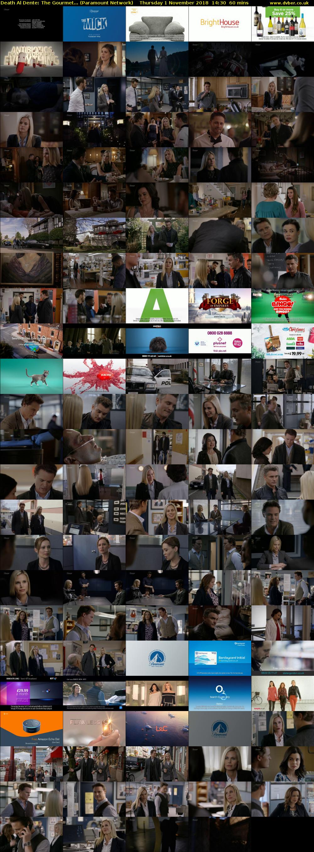 Death Al Dente: The Gourmet... (Paramount Network) Thursday 1 November 2018 14:30 - 15:30