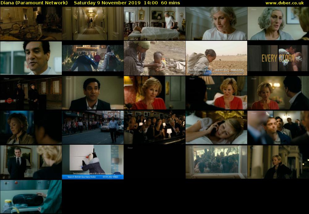 Diana (Paramount Network) Saturday 9 November 2019 14:00 - 15:00