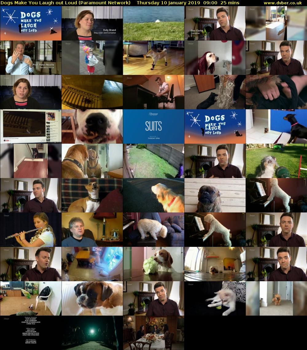 Dogs Make You Laugh out Loud (Paramount Network) Thursday 10 January 2019 09:00 - 09:25