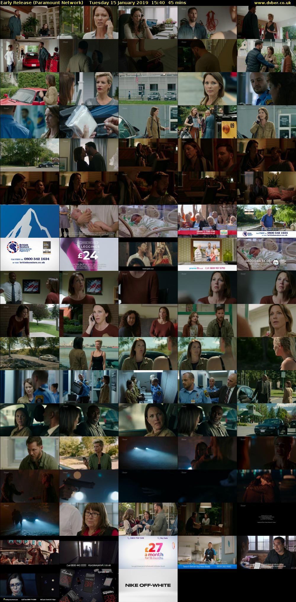 Early Release (Paramount Network) Tuesday 15 January 2019 15:40 - 16:25