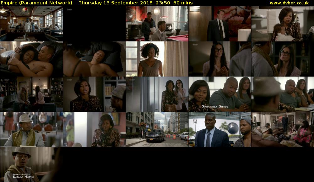 Empire (Paramount Network) Thursday 13 September 2018 23:50 - 00:50