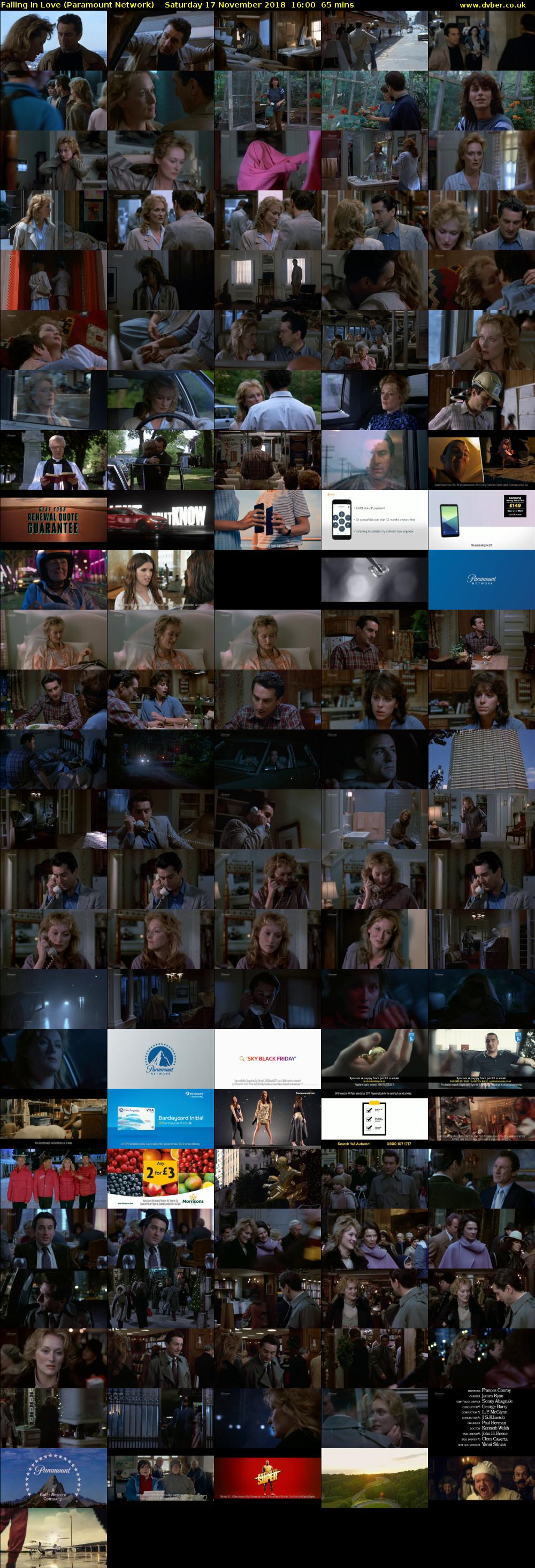 Falling In Love (Paramount Network) Saturday 17 November 2018 16:00 - 17:05