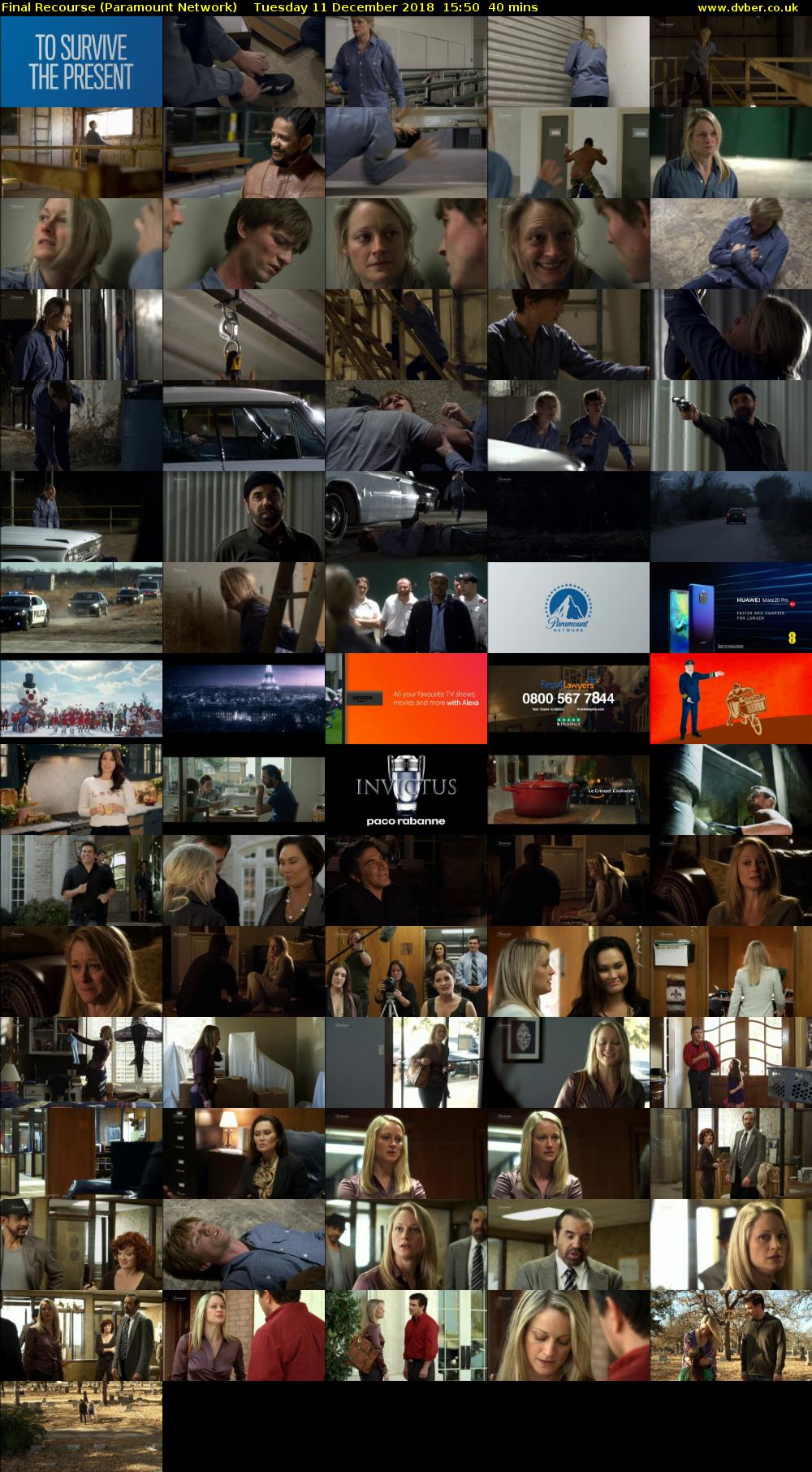 Final Recourse (Paramount Network) Tuesday 11 December 2018 15:50 - 16:30