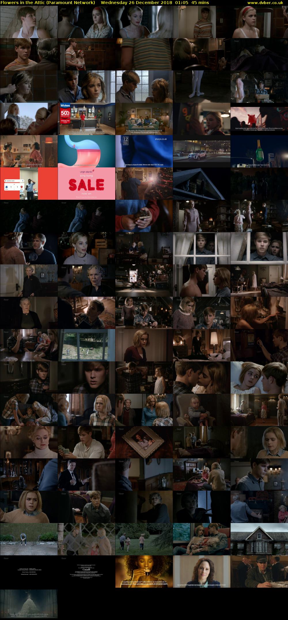 Flowers in the Attic (Paramount Network) Wednesday 26 December 2018 01:05 - 01:50