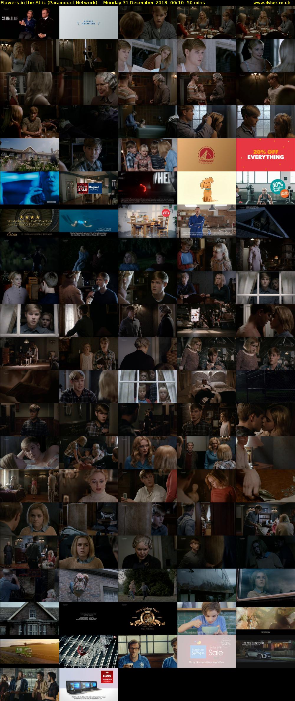 Flowers in the Attic (Paramount Network) Monday 31 December 2018 00:10 - 01:00