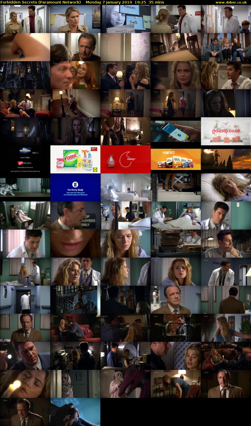 Forbidden Secrets (Paramount Network) Monday 7 January 2019 19:25 - 20:00