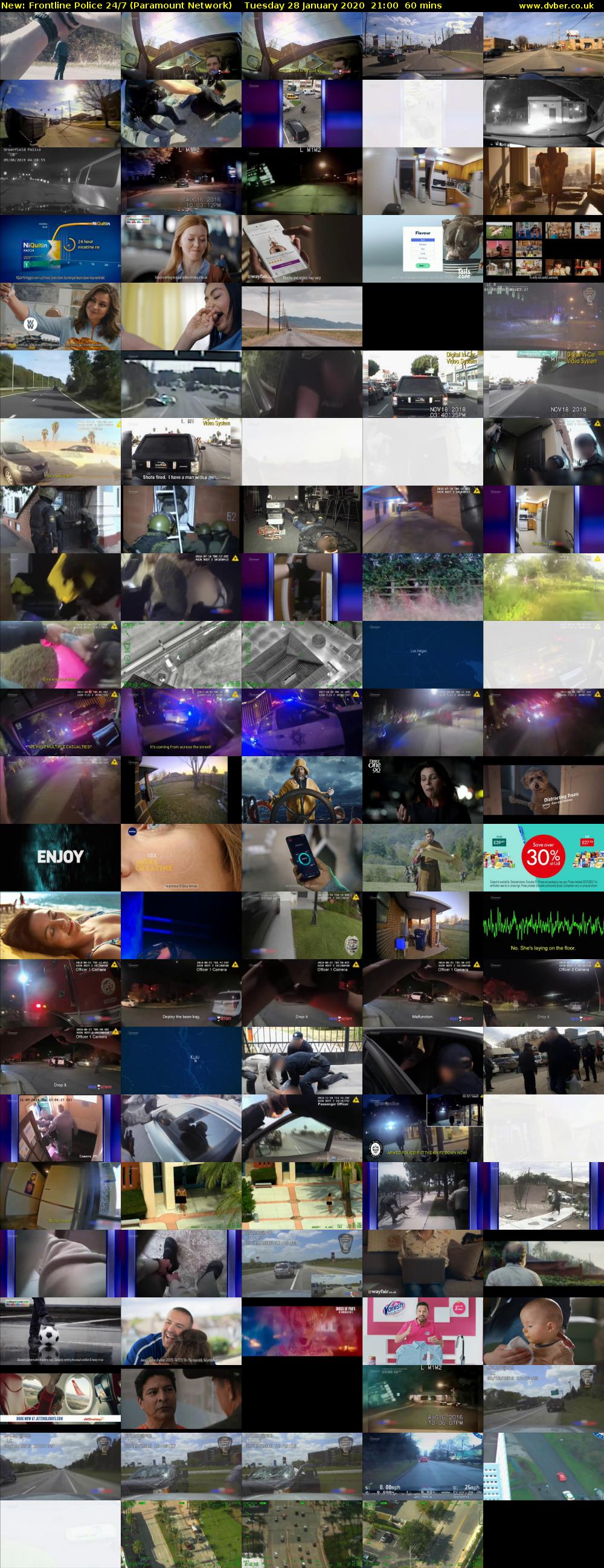 Frontline Police 24/7 (Paramount Network) Tuesday 28 January 2020 21:00 - 22:00