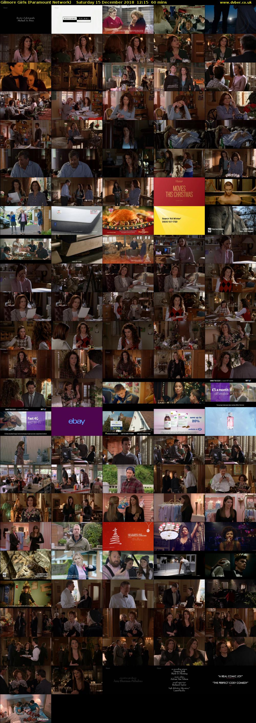 Gilmore Girls (Paramount Network) Saturday 15 December 2018 12:15 - 13:15