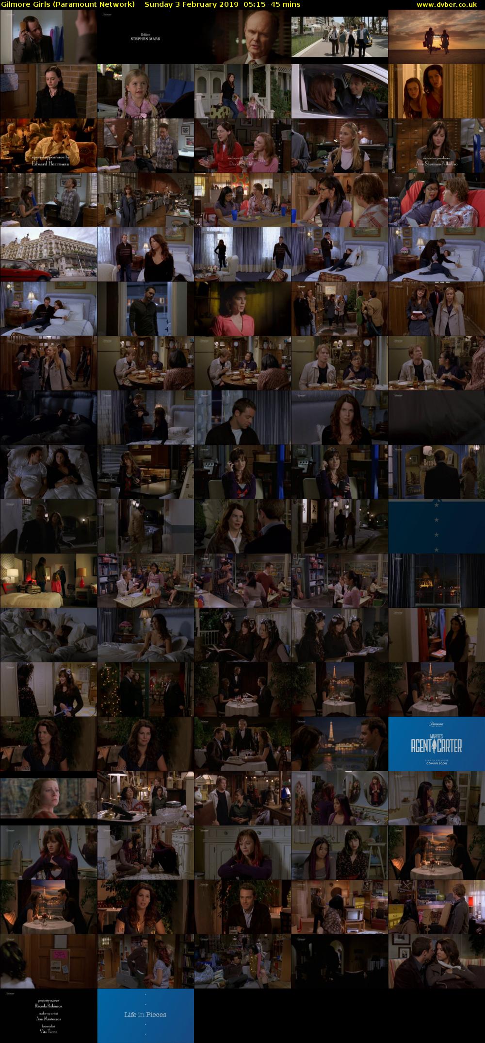 Gilmore Girls (Paramount Network) Sunday 3 February 2019 05:15 - 06:00