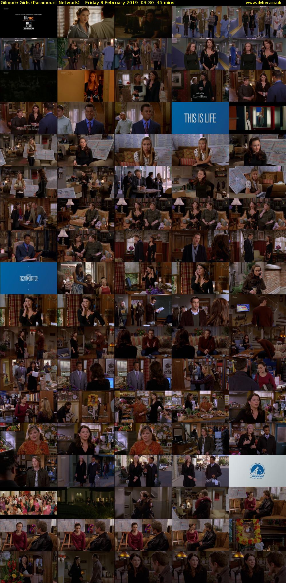 Gilmore Girls (Paramount Network) Friday 8 February 2019 03:30 - 04:15