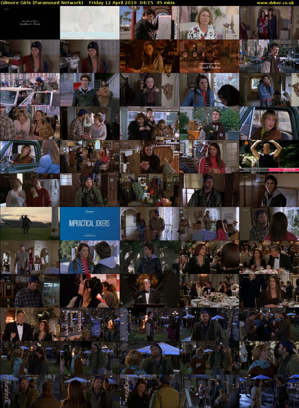 Gilmore Girls (Paramount Network) Friday 12 April 2019 04:15 - 05:00