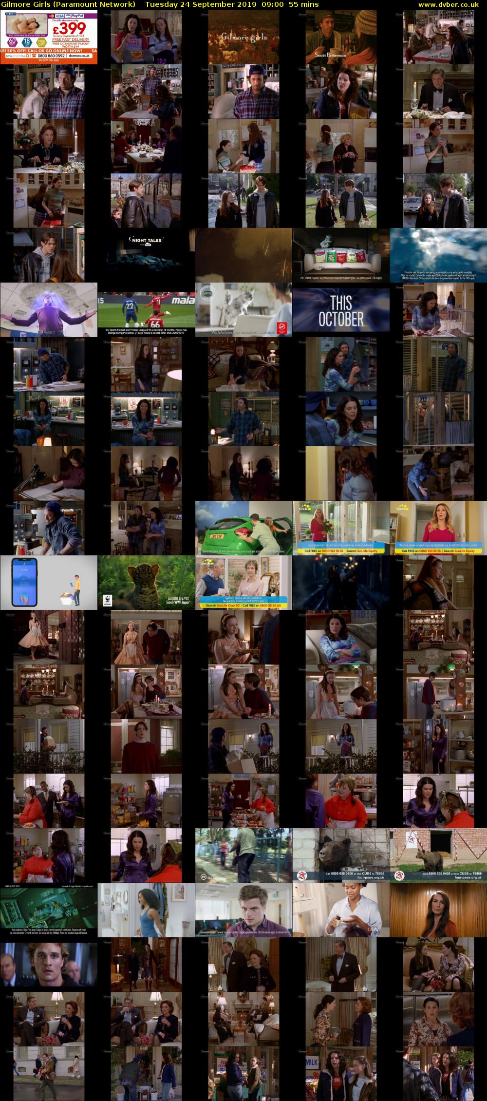 Gilmore Girls (Paramount Network) Tuesday 24 September 2019 09:00 - 09:55