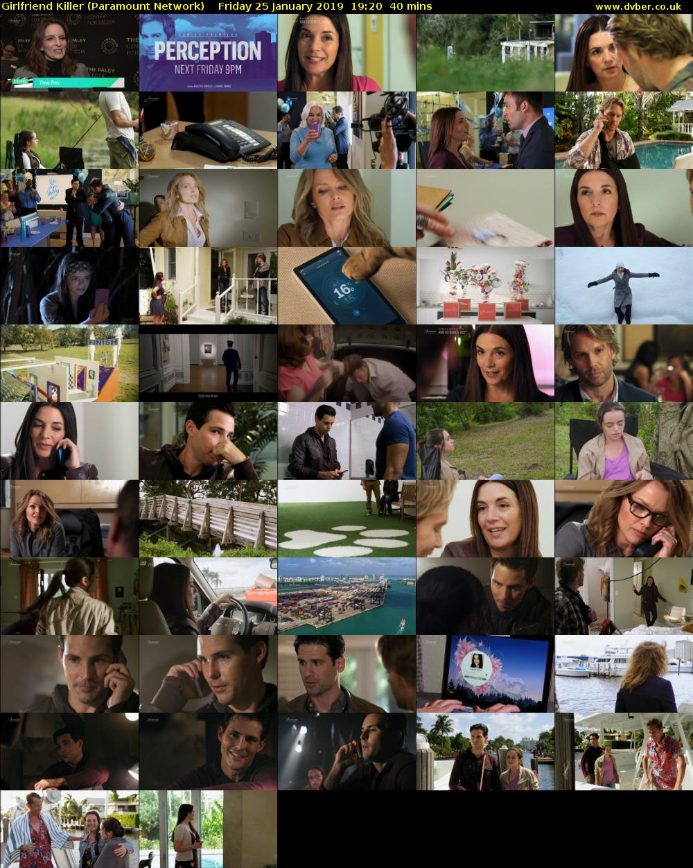 Girlfriend Killer (Paramount Network) Friday 25 January 2019 19:20 - 20:00