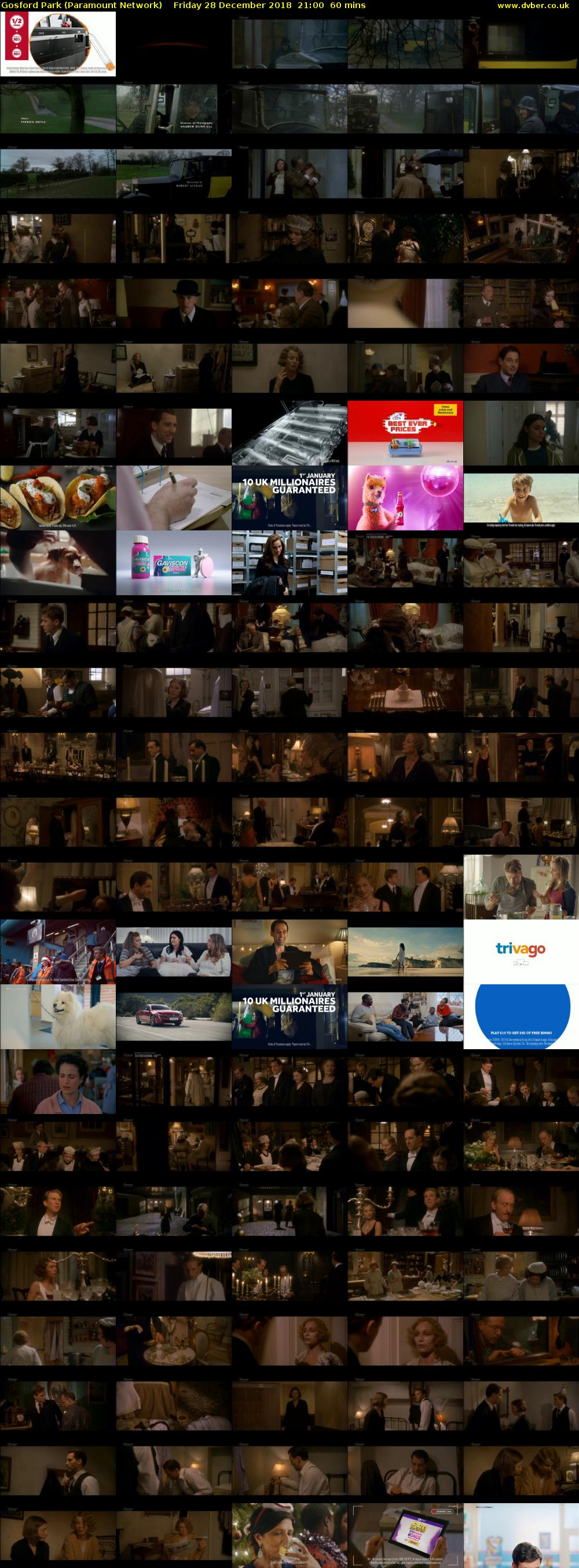 Gosford Park (Paramount Network) Friday 28 December 2018 21:00 - 22:00