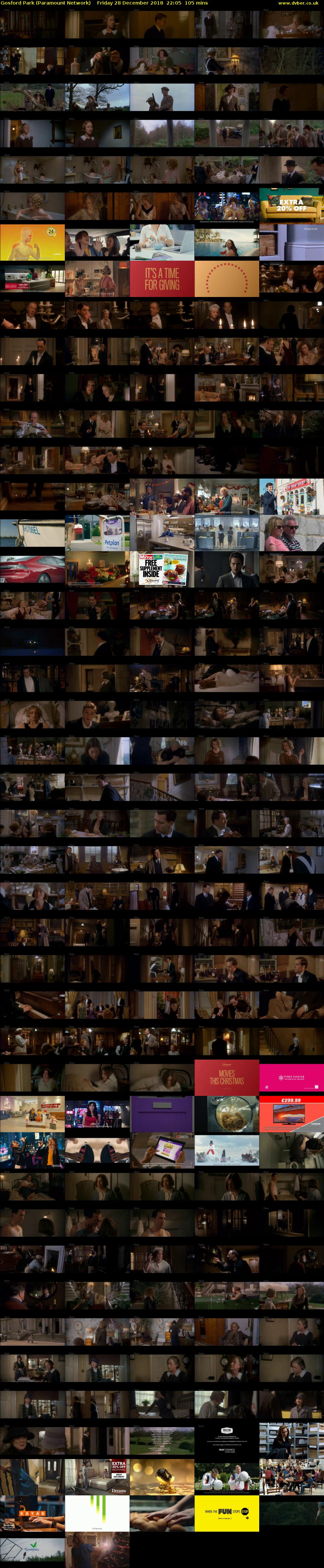 Gosford Park (Paramount Network) Friday 28 December 2018 22:05 - 23:50