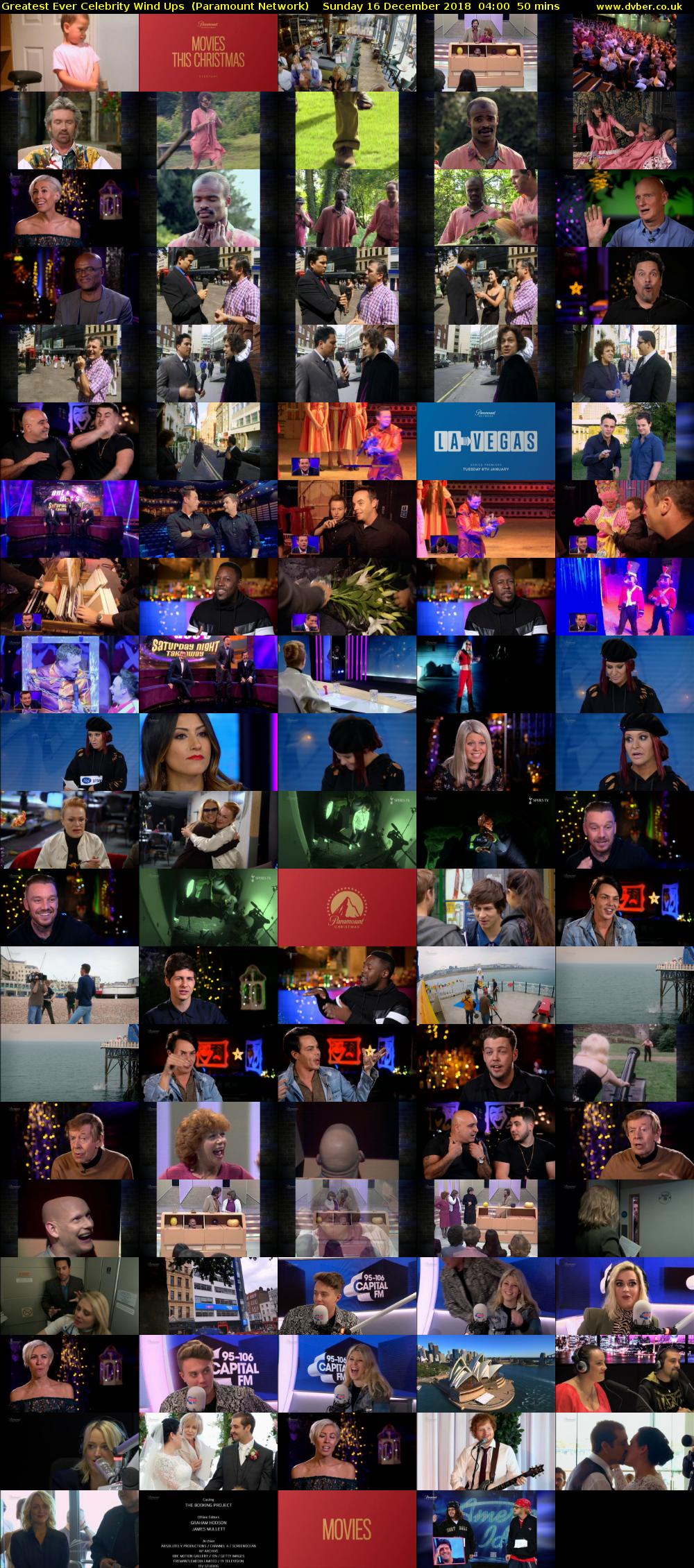 Greatest Ever Celebrity Wind Ups  (Paramount Network) Sunday 16 December 2018 04:00 - 04:50