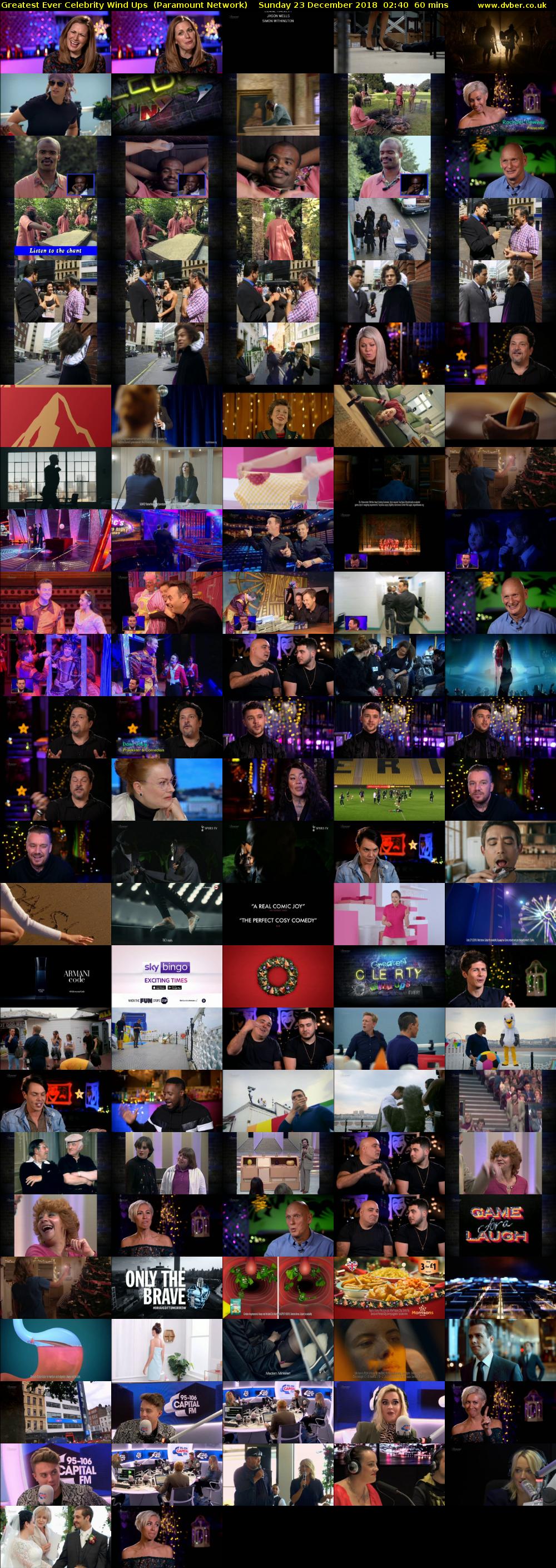 Greatest Ever Celebrity Wind Ups  (Paramount Network) Sunday 23 December 2018 02:40 - 03:40