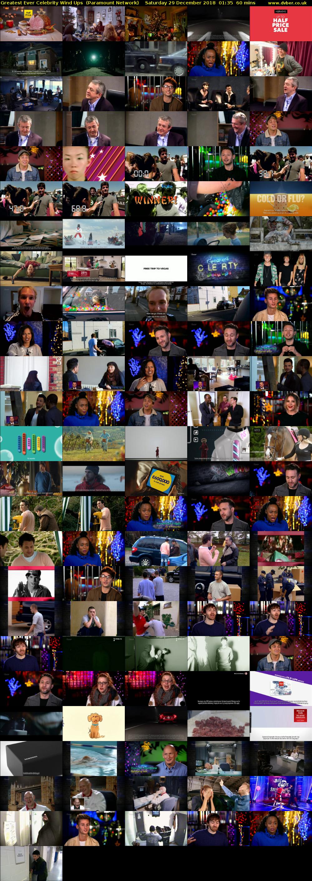 Greatest Ever Celebrity Wind Ups  (Paramount Network) Saturday 29 December 2018 01:35 - 02:35