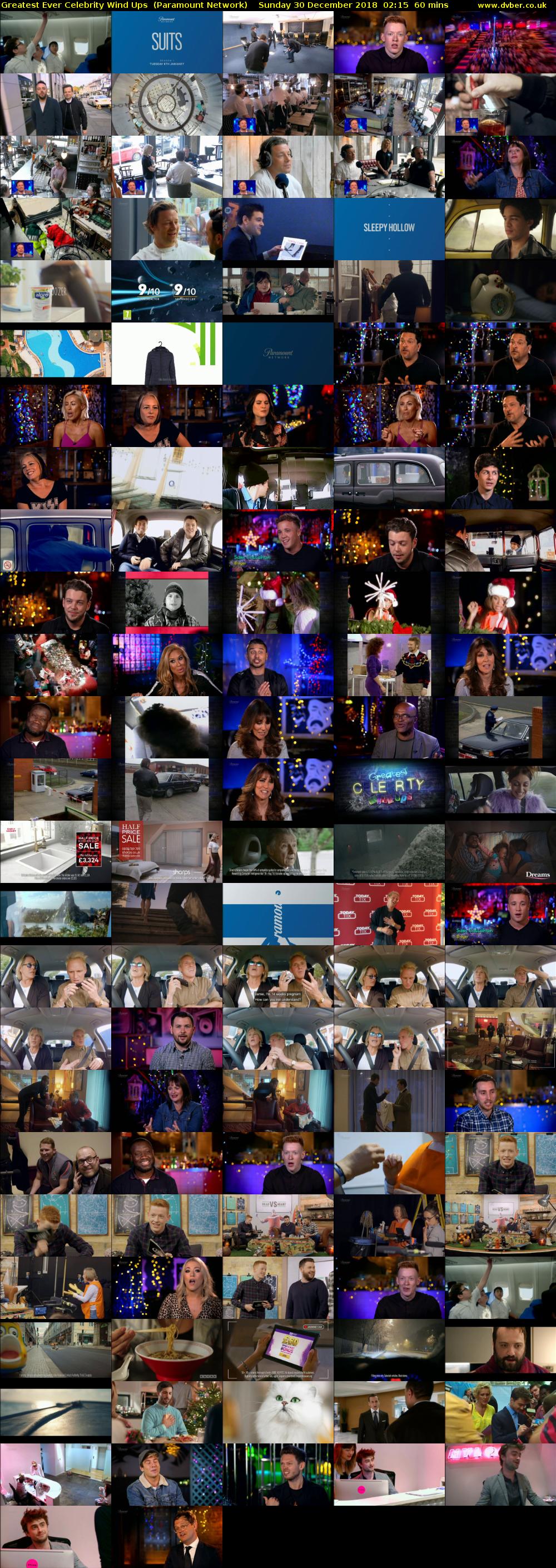 Greatest Ever Celebrity Wind Ups  (Paramount Network) Sunday 30 December 2018 02:15 - 03:15