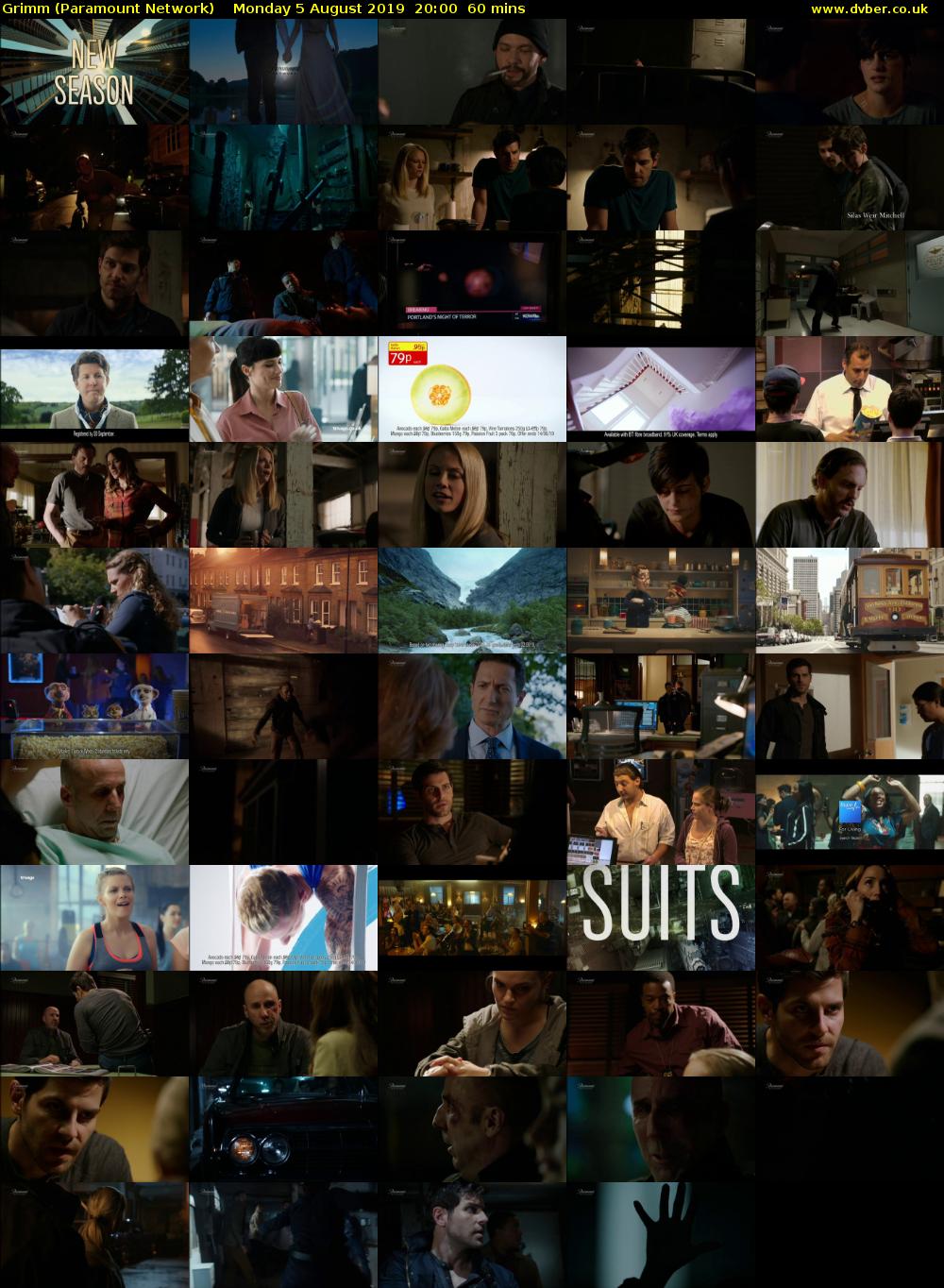 Grimm (Paramount Network) Monday 5 August 2019 20:00 - 21:00