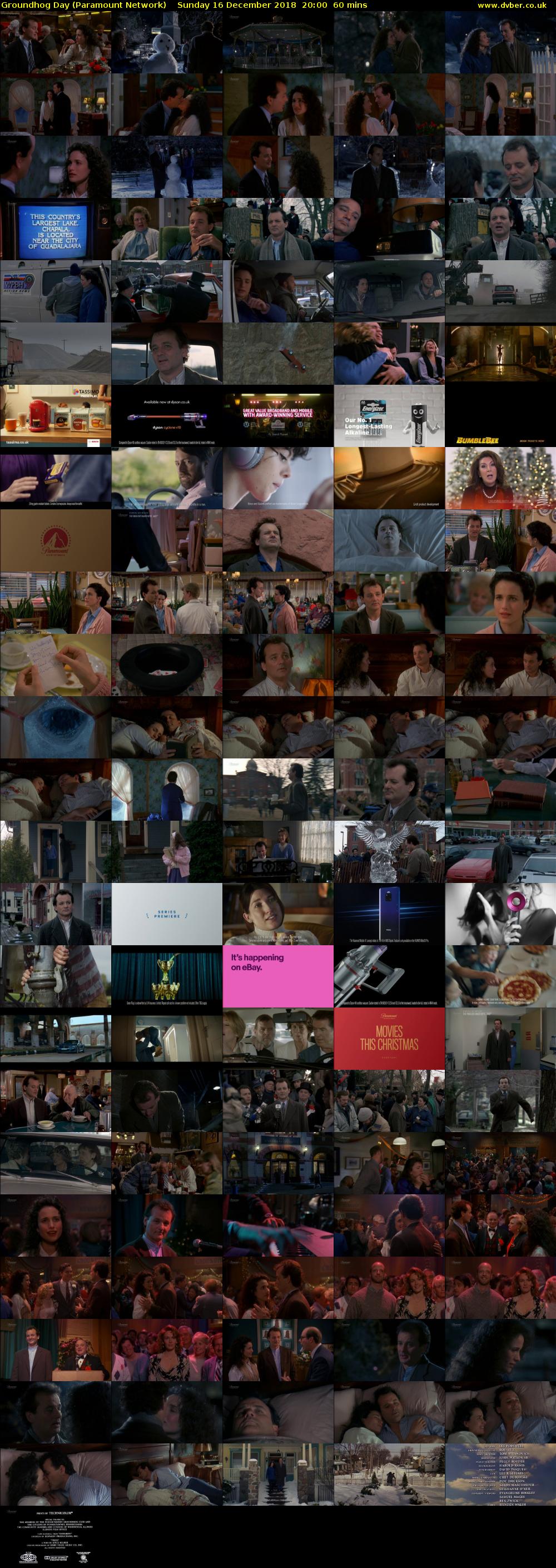 Groundhog Day (Paramount Network) Sunday 16 December 2018 20:00 - 21:00