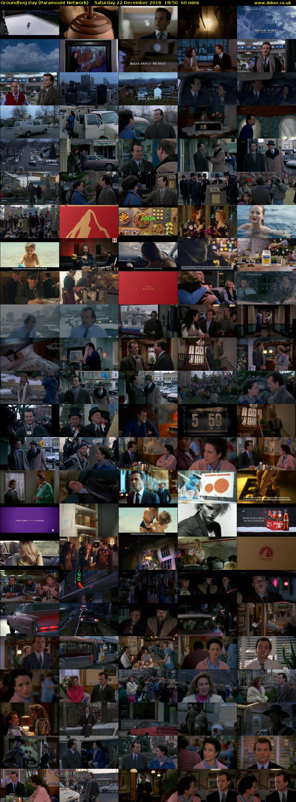 Groundhog Day (Paramount Network) Saturday 22 December 2018 18:50 - 19:50