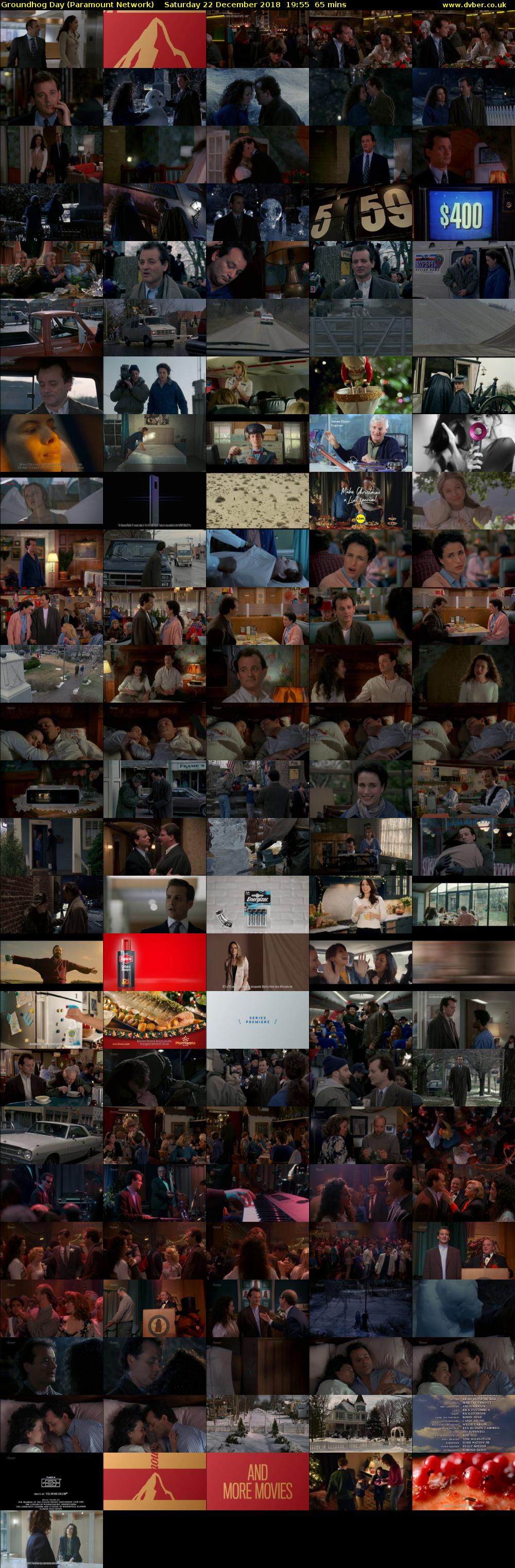 Groundhog Day (Paramount Network) Saturday 22 December 2018 19:55 - 21:00