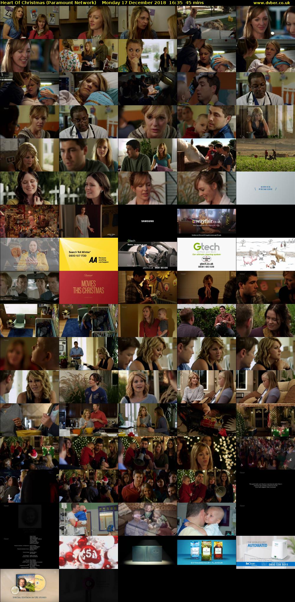 Heart Of Christmas (Paramount Network) Monday 17 December 2018 16:35 - 17:20