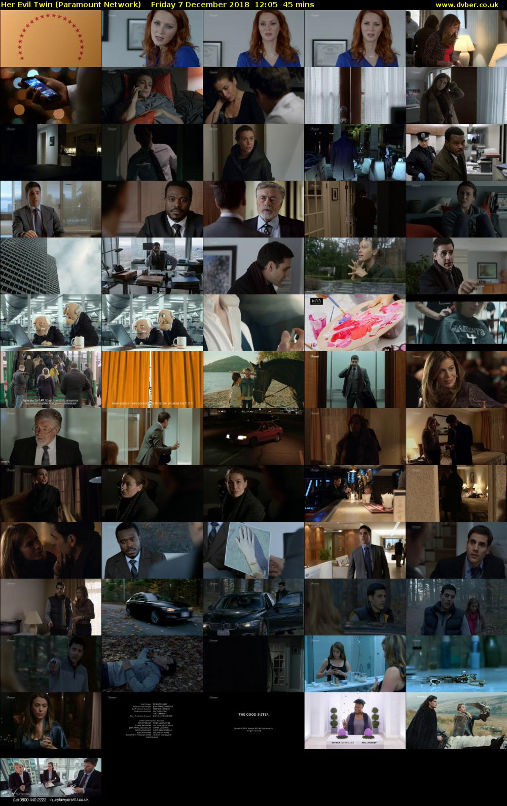 Her Evil Twin (Paramount Network) Friday 7 December 2018 12:05 - 12:50