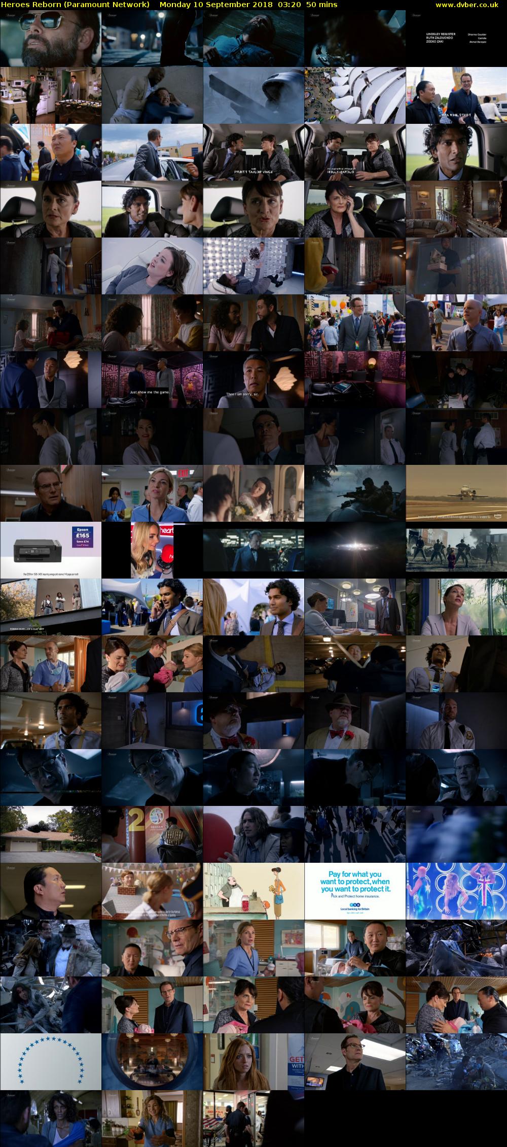 Heroes Reborn (Paramount Network) Monday 10 September 2018 03:20 - 04:10