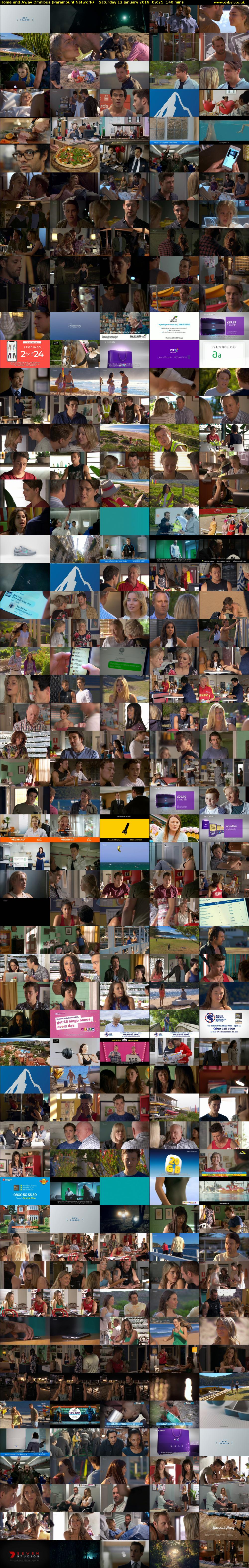 Home and Away Omnibus (Paramount Network) Saturday 12 January 2019 09:25 - 11:45