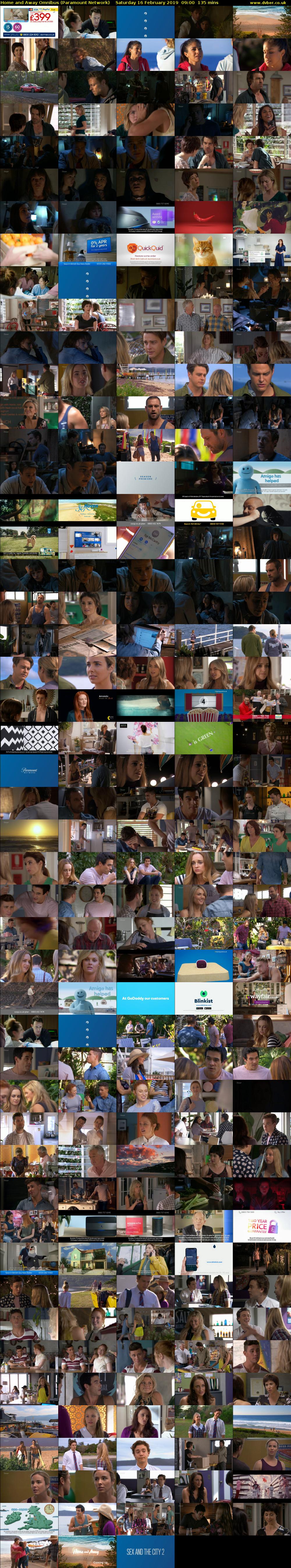 Home and Away Omnibus (Paramount Network) Saturday 16 February 2019 09:00 - 11:15
