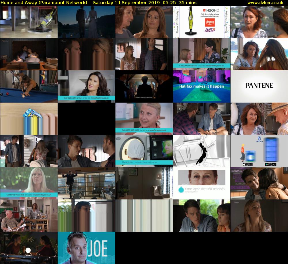 Home and Away (Paramount Network) Saturday 14 September 2019 05:25 - 06:00