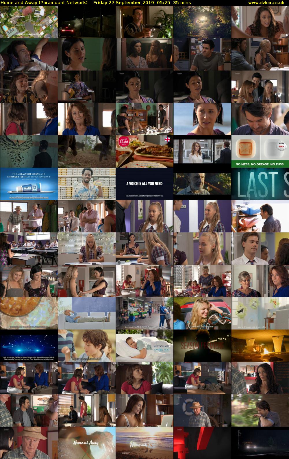 Home and Away (Paramount Network) Friday 27 September 2019 05:25 - 06:00