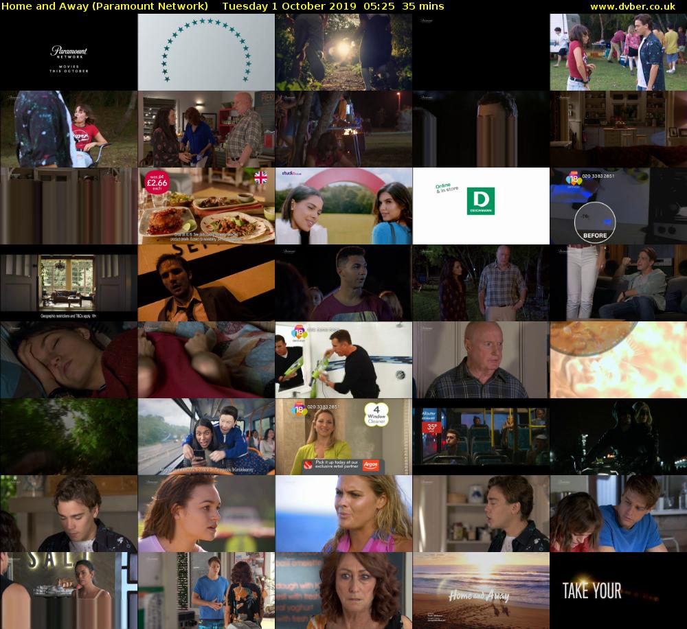 Home and Away (Paramount Network) Tuesday 1 October 2019 05:25 - 06:00
