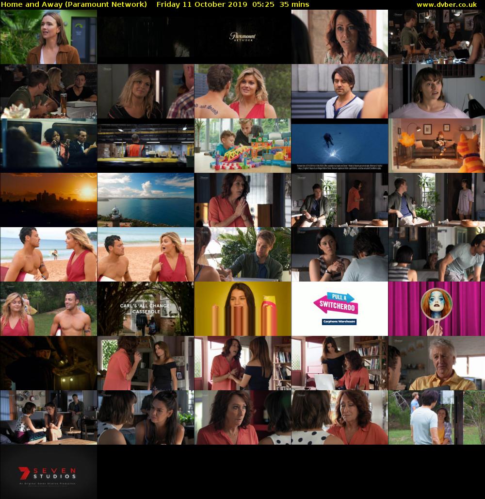 Home and Away (Paramount Network) Friday 11 October 2019 05:25 - 06:00