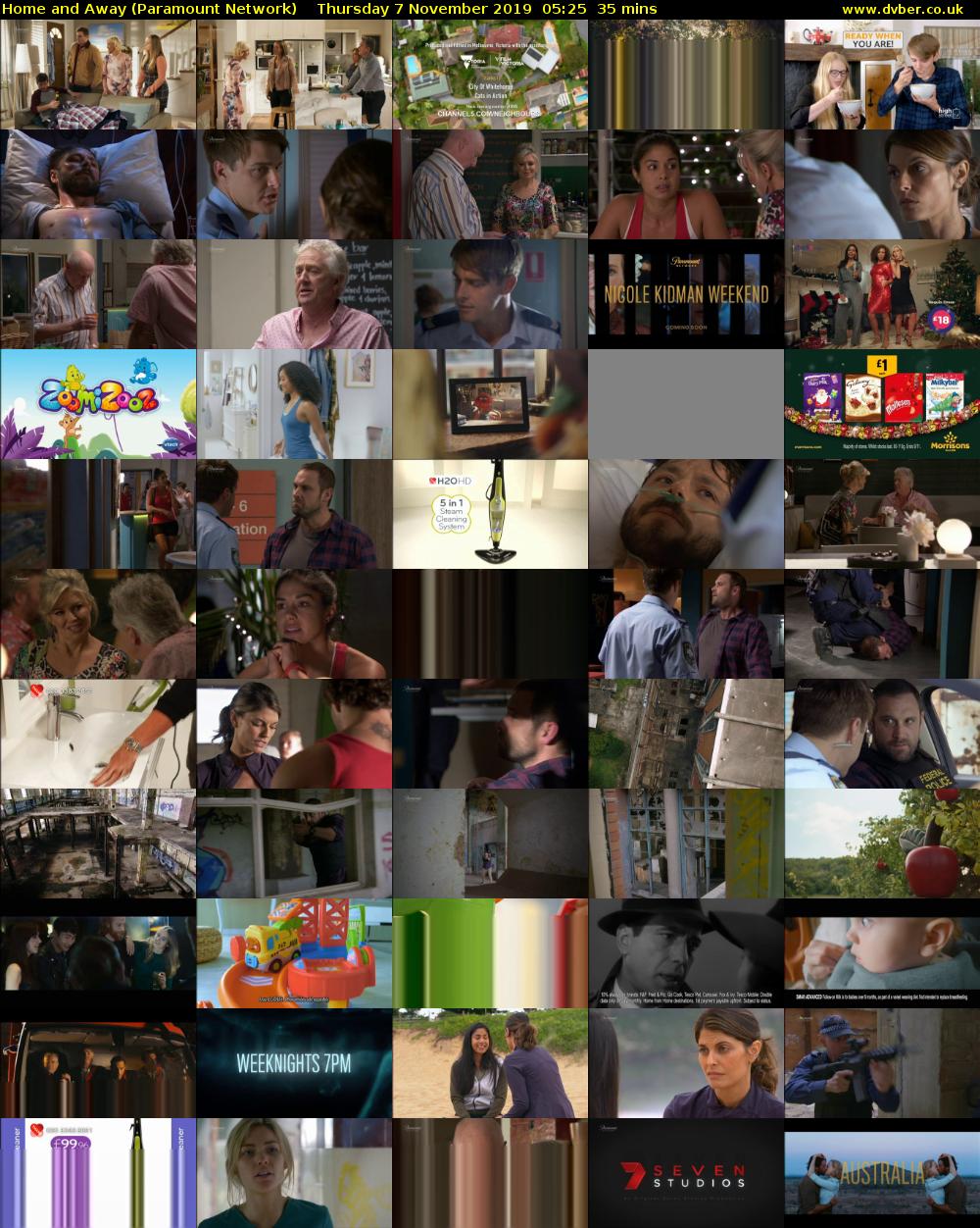 Home and Away (Paramount Network) Thursday 7 November 2019 05:25 - 06:00