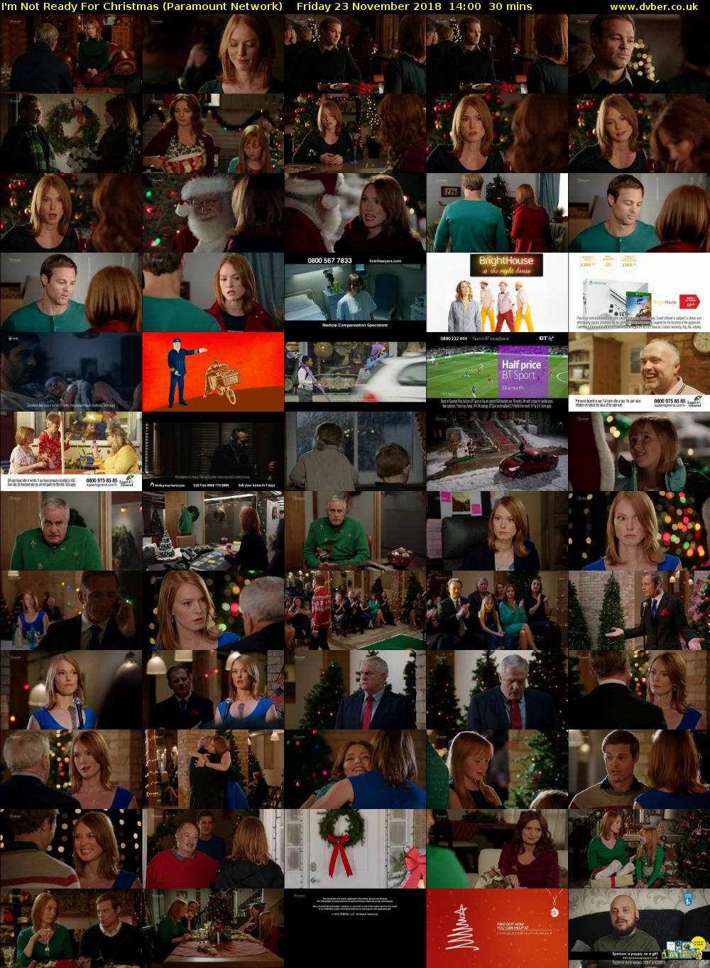 I'm Not Ready For Christmas (Paramount Network) Friday 23 November 2018 14:00 - 14:30