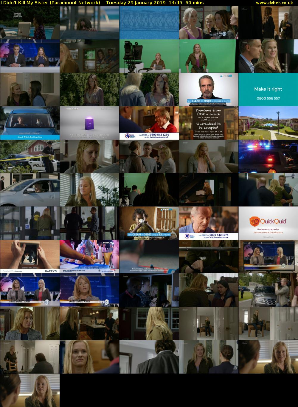 I Didn't Kill My Sister (Paramount Network) Tuesday 29 January 2019 14:45 - 15:45