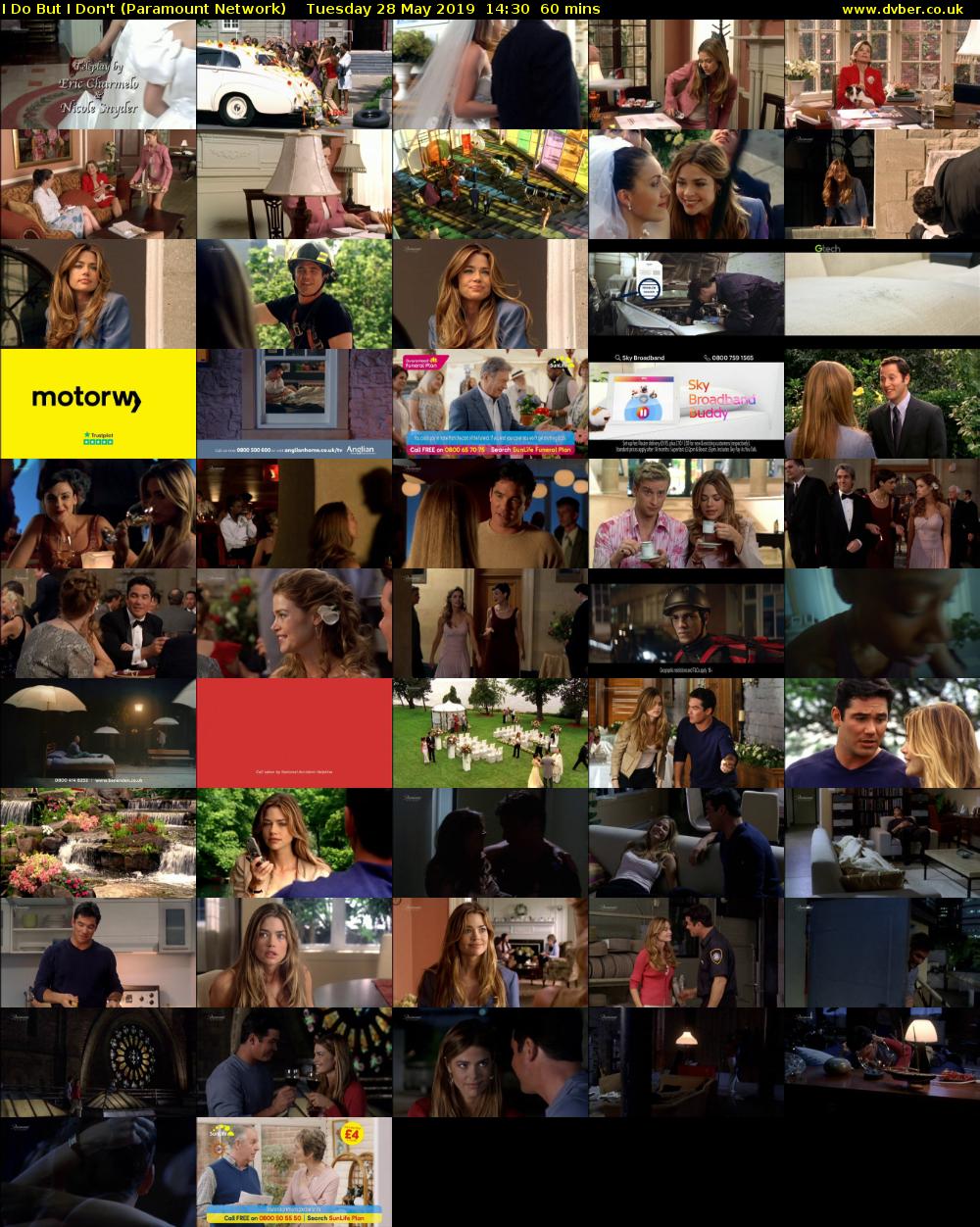 I Do But I Don't (Paramount Network) Tuesday 28 May 2019 14:30 - 15:30