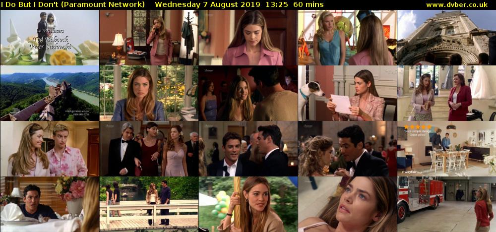 I Do But I Don't (Paramount Network) Wednesday 7 August 2019 13:25 - 14:25