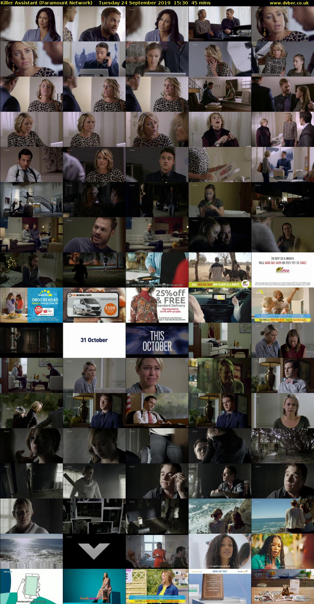 Killer Assistant (Paramount Network) Tuesday 24 September 2019 15:30 - 16:15