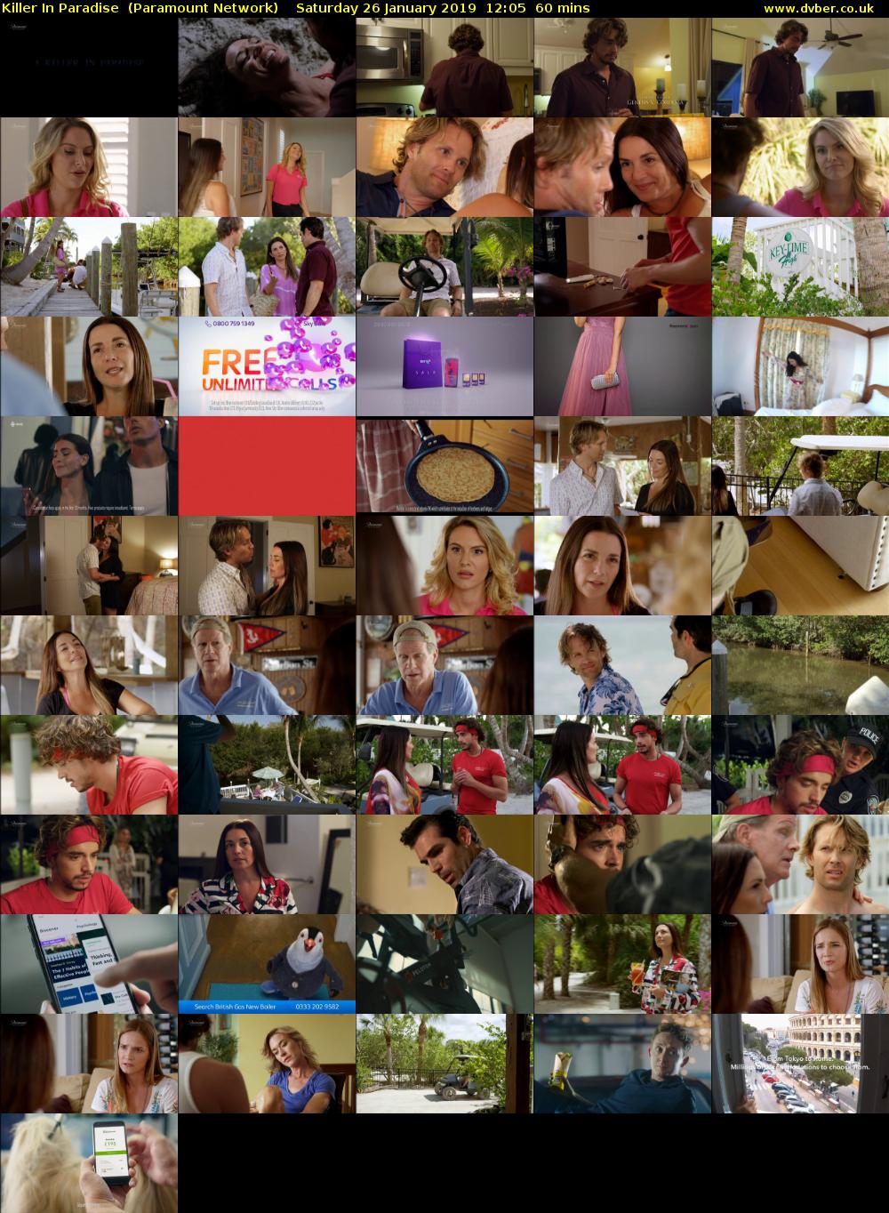 Killer In Paradise  (Paramount Network) Saturday 26 January 2019 12:05 - 13:05